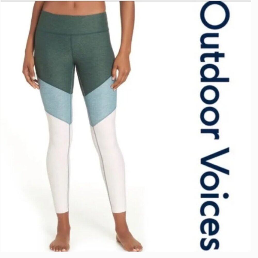 Outdoor Voices Color Block 7/8 Leggings Size S